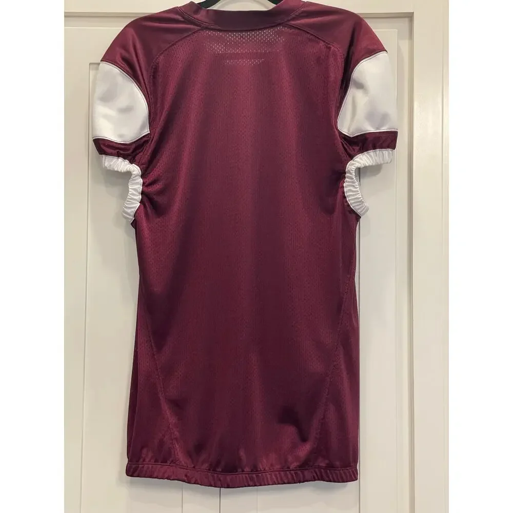 ADIDAS Techfit Hyped press coverage Maroon/White Jersey Large EUC